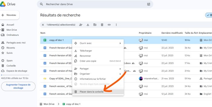 remove duplicates in google drive manually