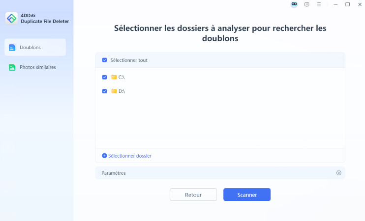 Supprimer les fichiers excel en double avec 4DDiG Duplicate File Deleter-2