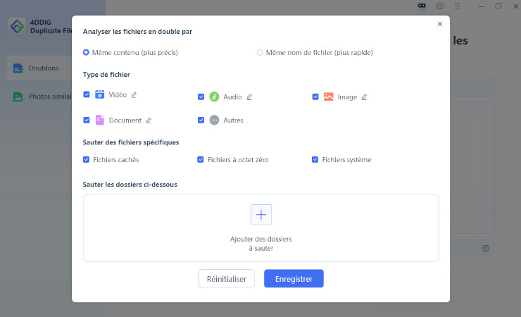 Supprimer les fichiers excel en double avec 4DDiG Duplicate File Deleter-3