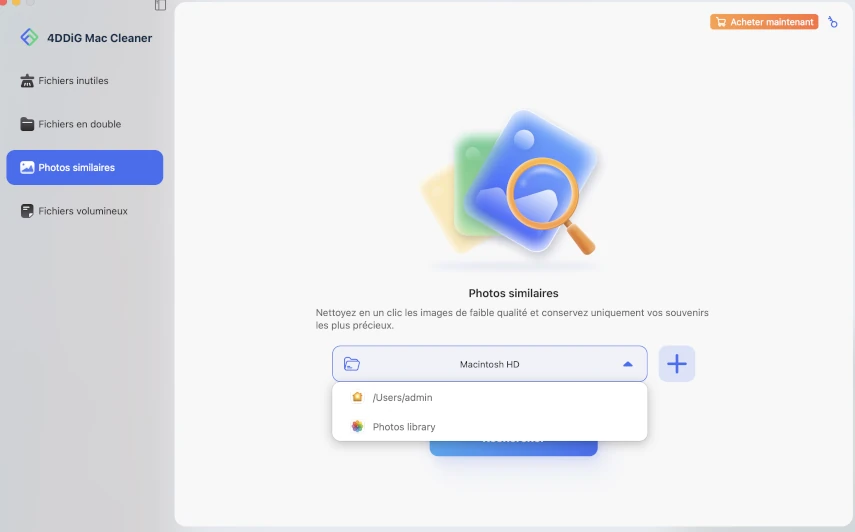 ajouter des dossiers pour rechercher des images similaires