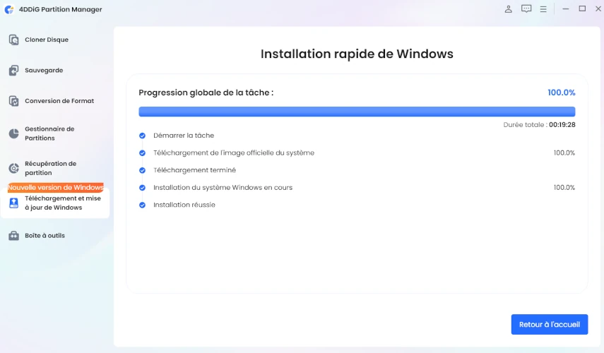 installation rapide terminée