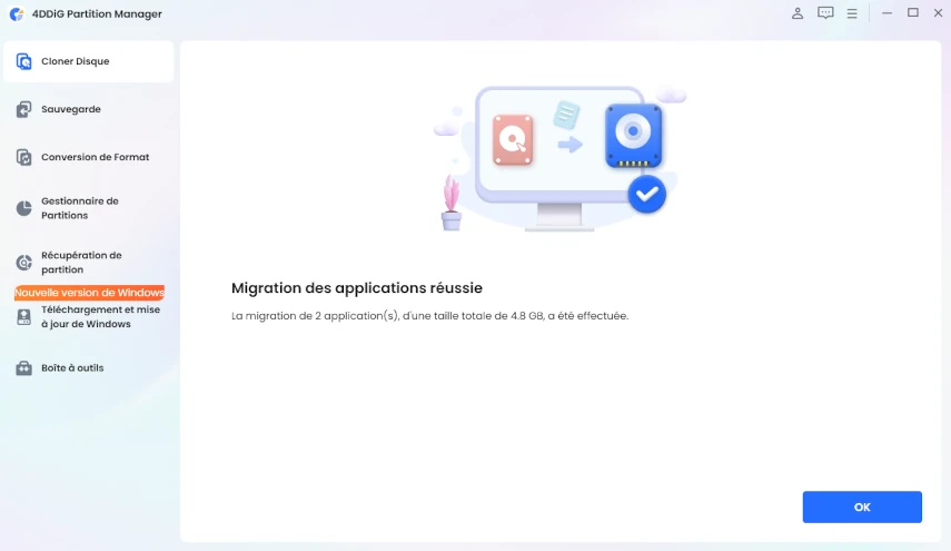 programmes migrés avec succès