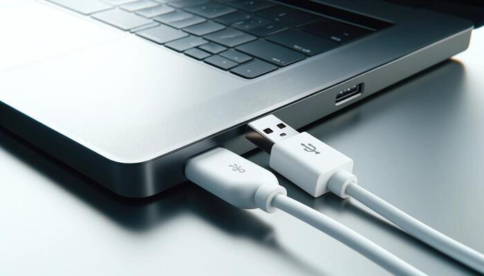 Connectez votre disque dur externe à votre Mac en utilisant un port USB disponible