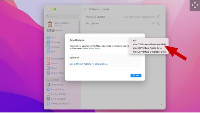 download macOS Sonoma beta