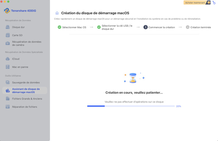 Formater le disque amorçable