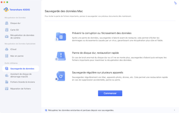 Data Backup Main Interface