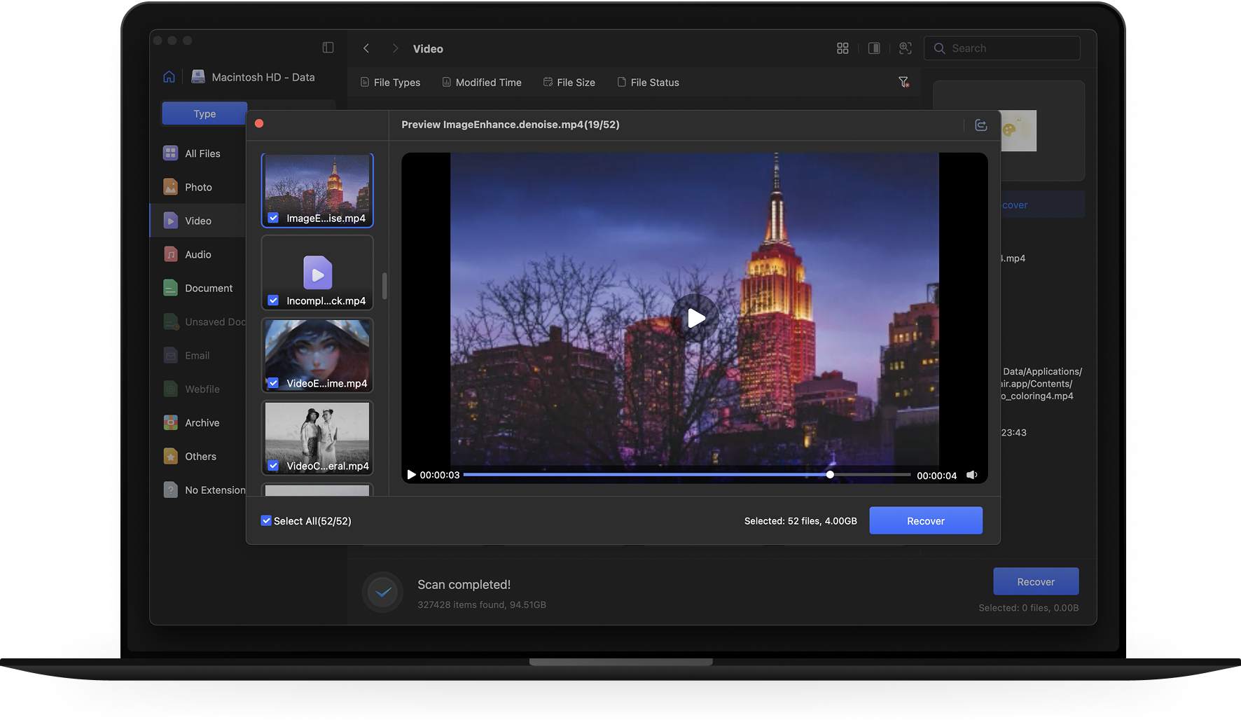 Enregistrez la photo améliorée en haute qualité