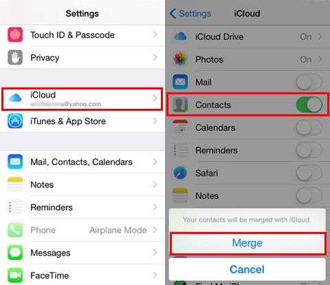 retrieve contacts from icloud to mac