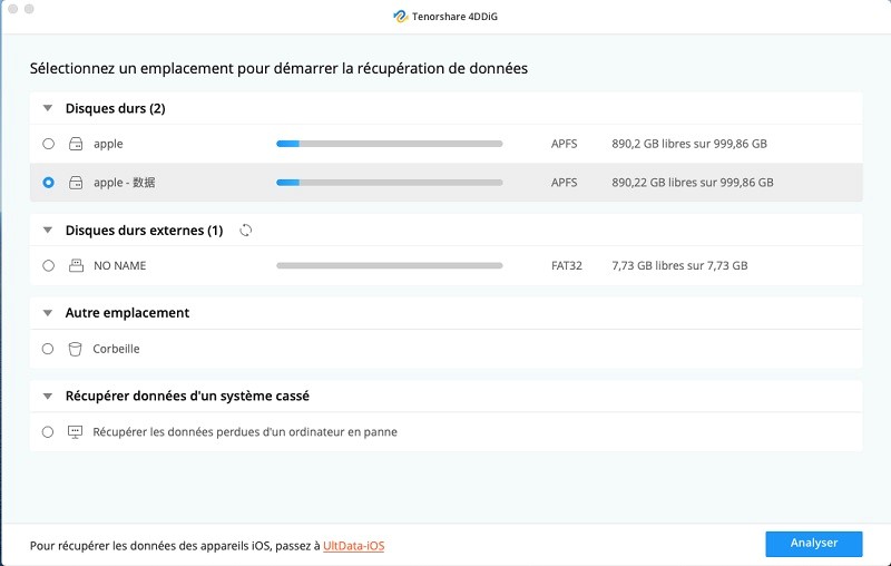 4ddig choisir emplacement