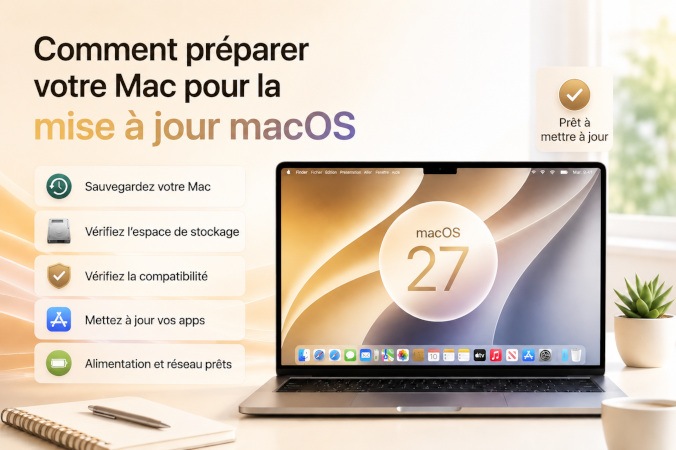 comment préparer un Mac pour une mise à jour macOS