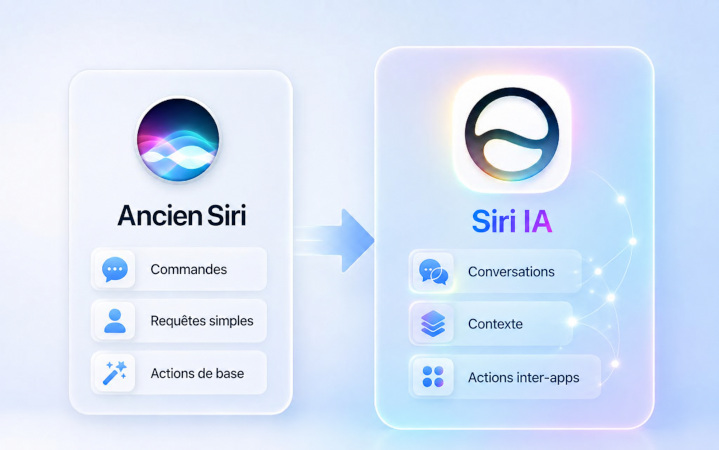 Comparaison entre l’ancien Siri et le nouveau Siri