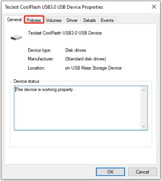 Modifier l'état d'une clé USB sur un ordinateur-2