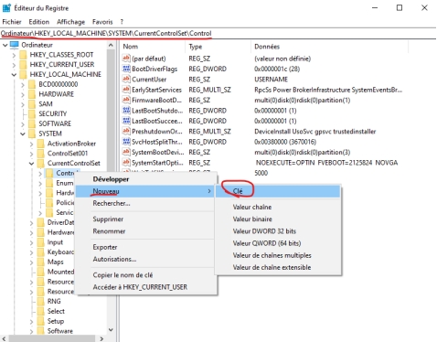 Utiliser l'Éditeur de Registre pour formater une Clé USB Protégée en Écriture-2