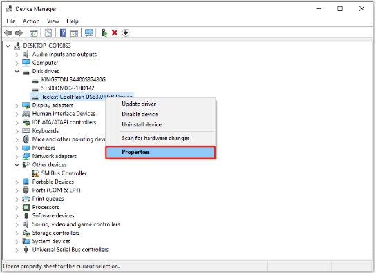 Modifier l'état d'une clé USB sur un ordinateur-1
