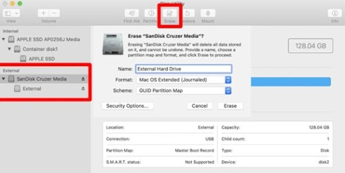 comment formater un disque dur externe sur mac