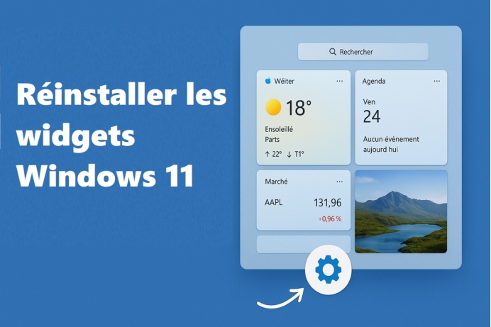 réinstaller widget windows 11