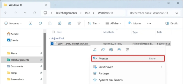 installer Windows 11 24H2 à partir de l'image ISO-2