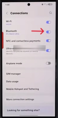 transfert via Bluetooth