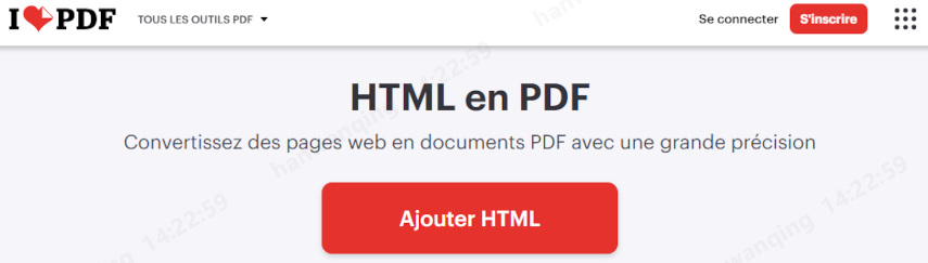 ilovepdf html to pdf converter