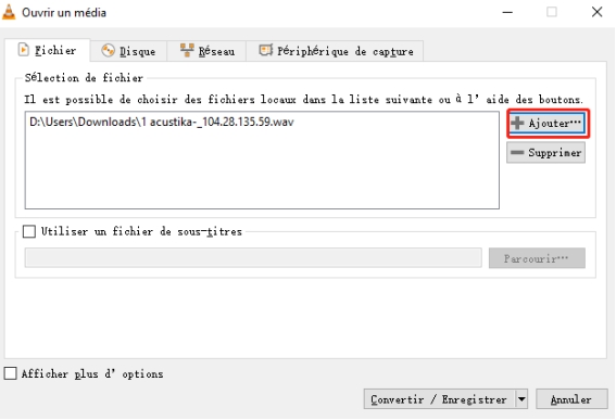 Utiliser VLC Media Player pour convertir WAV en MP3-2
