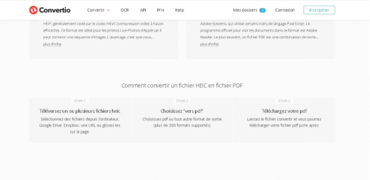 Utiliser Convertio pour convertir HEIC en PDF-2