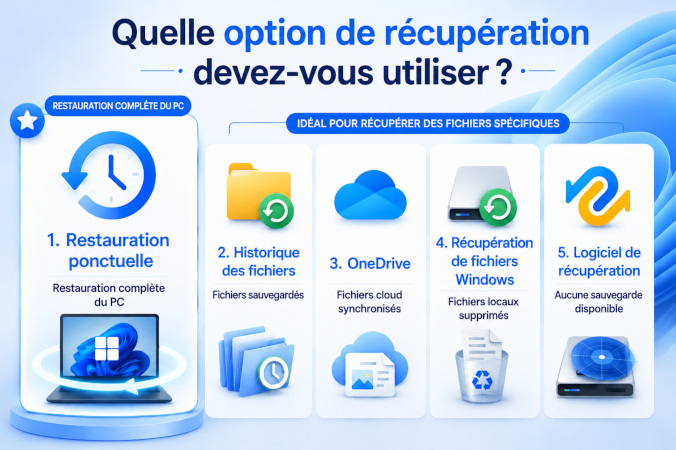 pouvez-vous récupérer des fichiers avec la restauration ponctuelle