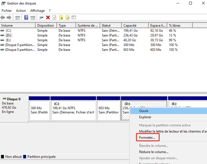 clé usb apparait comme lecteur cd
