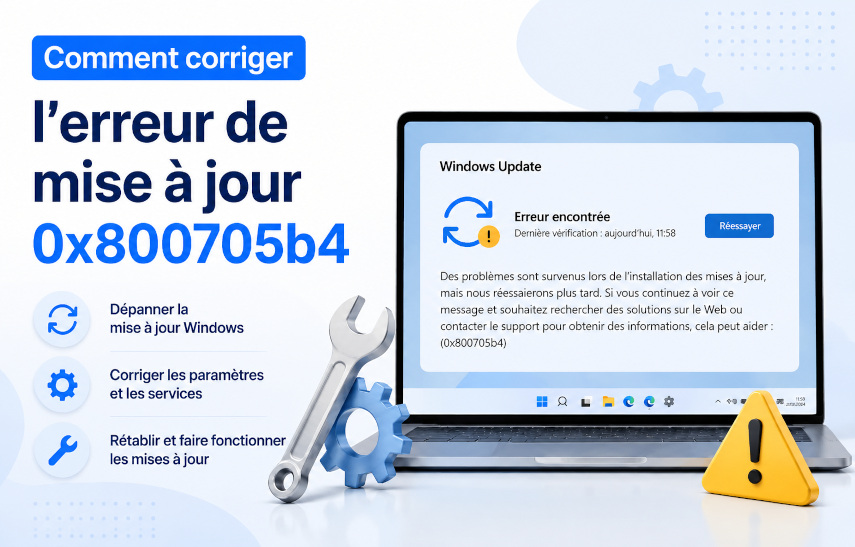 corriger l'erreur de mise à jour Windows 0x800705b4