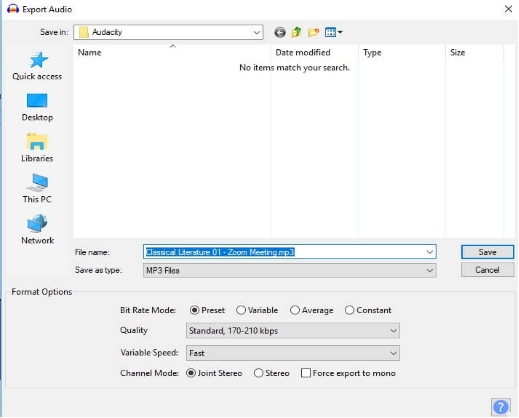 extraire le son d'une vidéo avec Audacity-3