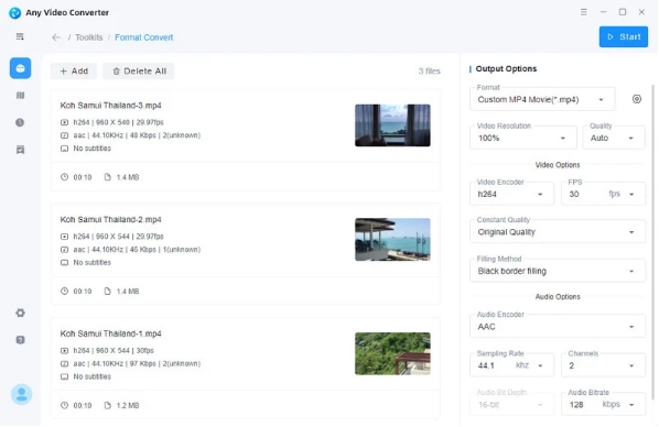 supprimer le son des vidéos avec Any Video Converter-1