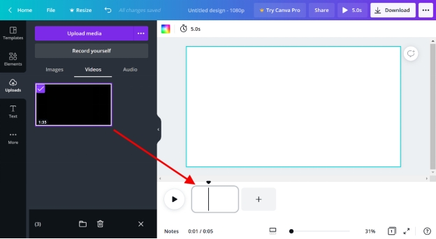 Supprimer le son des vidéos avec Canva-2