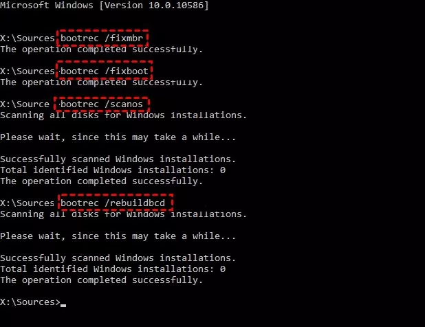 fix cloned ssd won not boot 10