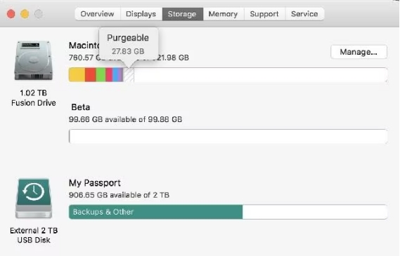 comment libérer de l'espace sur mac 10