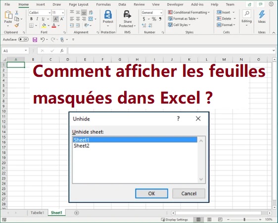 feuilles excel masquées