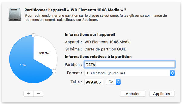 utilitaire de disque