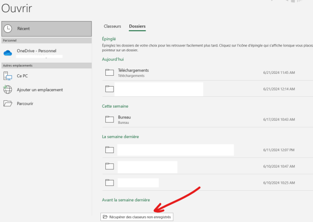 recover unsaved workbooks