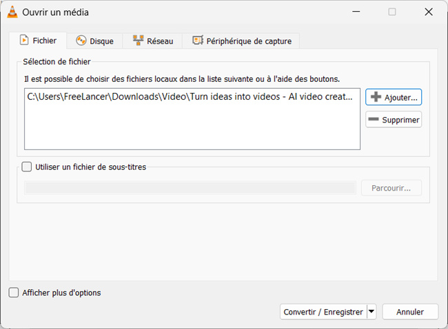 convert mkv file to mp4 via vlc media player