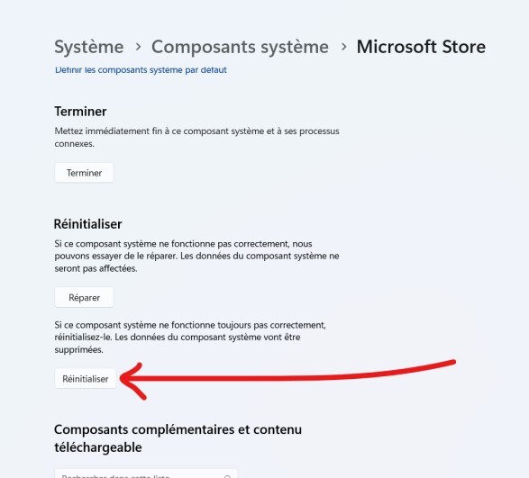 reset microsoft store