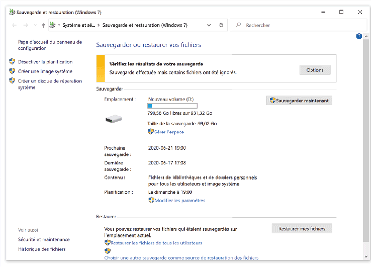 récupérer un fichier word écrasé