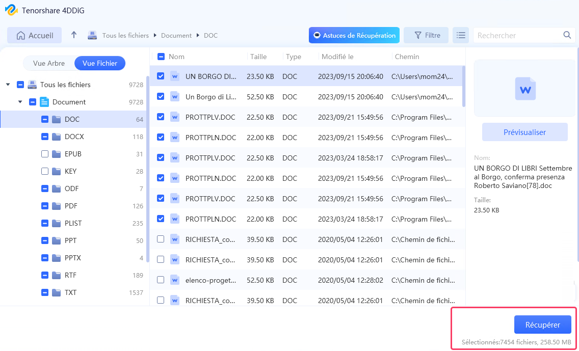 save recovered files from local drive