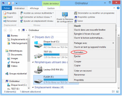 corriger le volume ne contient pas de système de fichiers connu