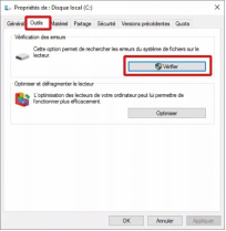 corriger le volume ne contient pas de système de fichiers connu
