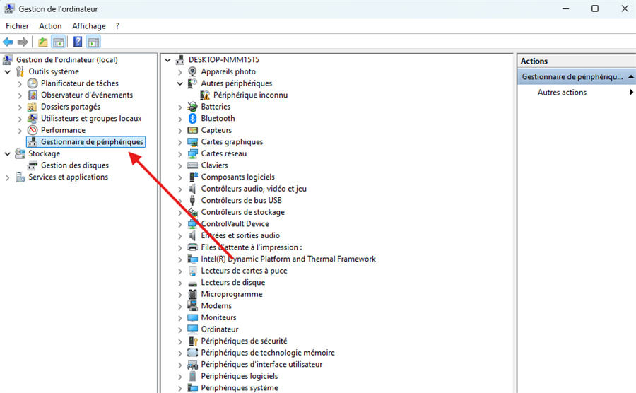 Cliquez sur le disque.
