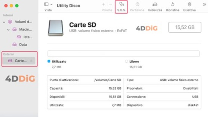 Comment réparer une Carte SD corrompue sur Mac