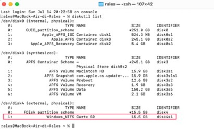 Comment réparer une Carte SD corrompue sur Mac