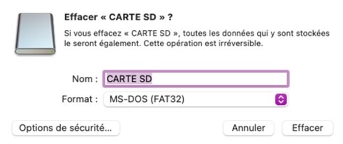 Comment réparer une Carte SD corrompue sur Mac