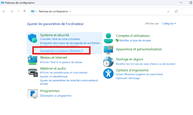 search for the system and security content