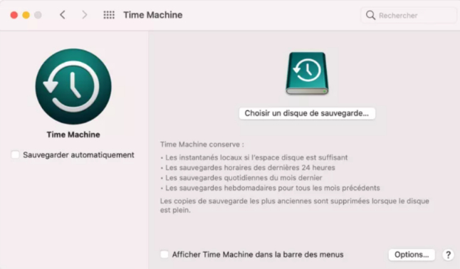 launch time machine