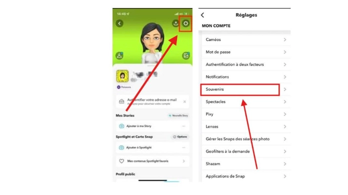 Recover deleted Snapchat photos using Snapchat memories