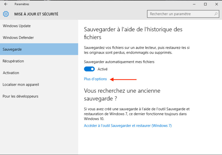 automatically back up